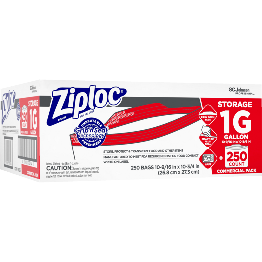 Ziploc® Storage Bags I gallon 250/box
