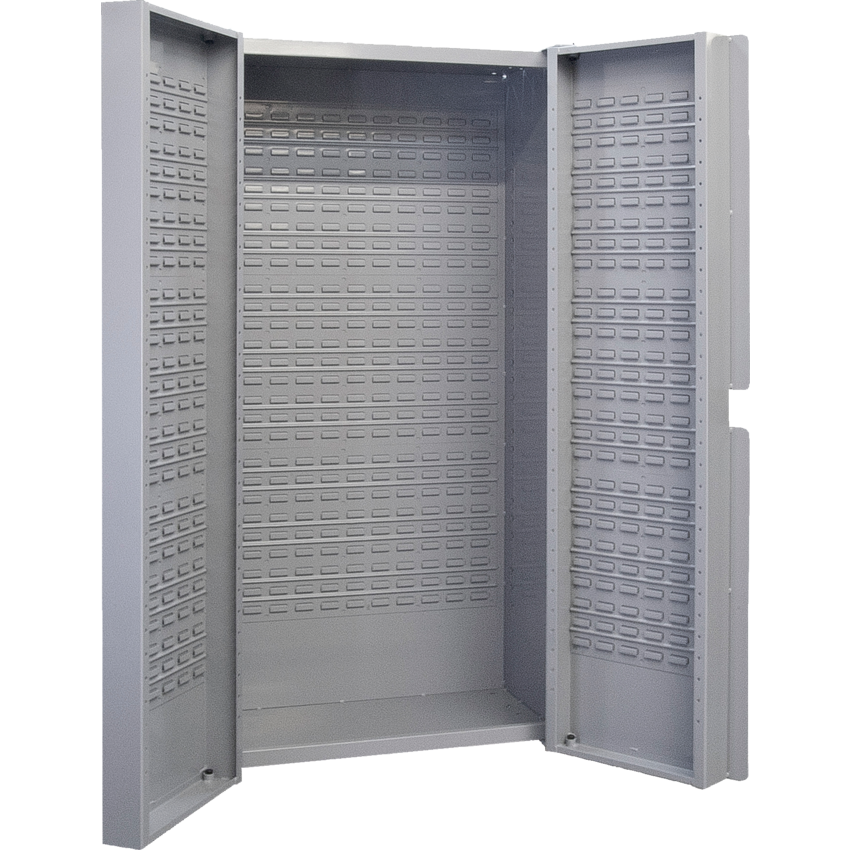 Kleton® Deep Door Cabinet 118 Bin 38"W x 24"D x 72"H Grey