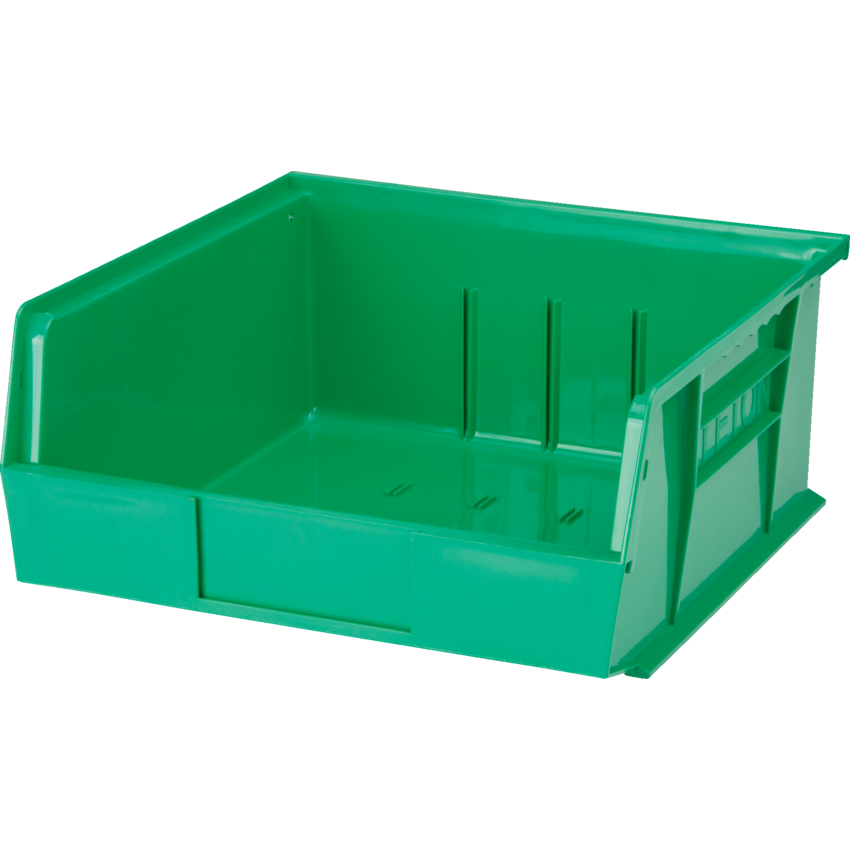 Kleton® Stack and Hang Bin 11"W x 10-7/8"D x 5"H Green