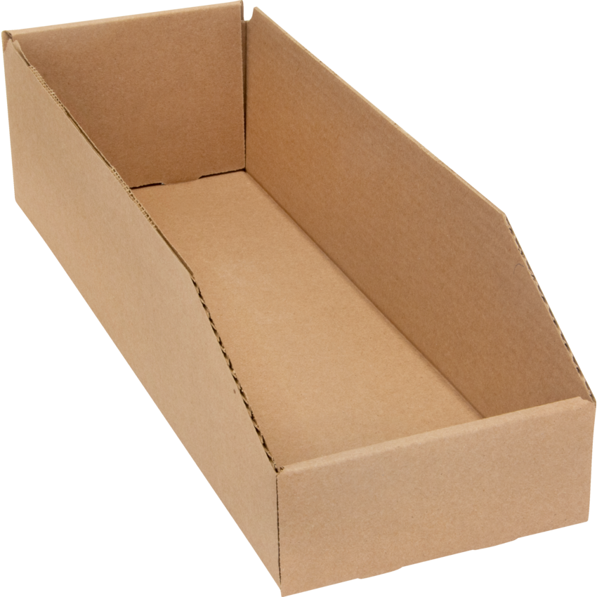 Mitchel Lincoln Deep Corrugated Parts Bin 5-3/4"W x 17-1/4"D x 4-1/2"H Beige