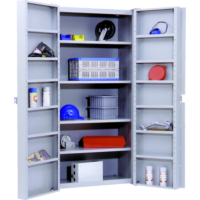 Kleton® Deep Door Storage Cabinet 38"W x 24"D x 72"H Grey