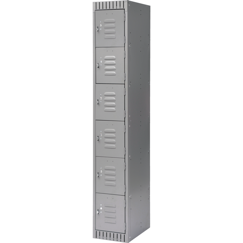 Kleton® RTA Steel Locker Lockerettes Basic Bank of 1 Grey
