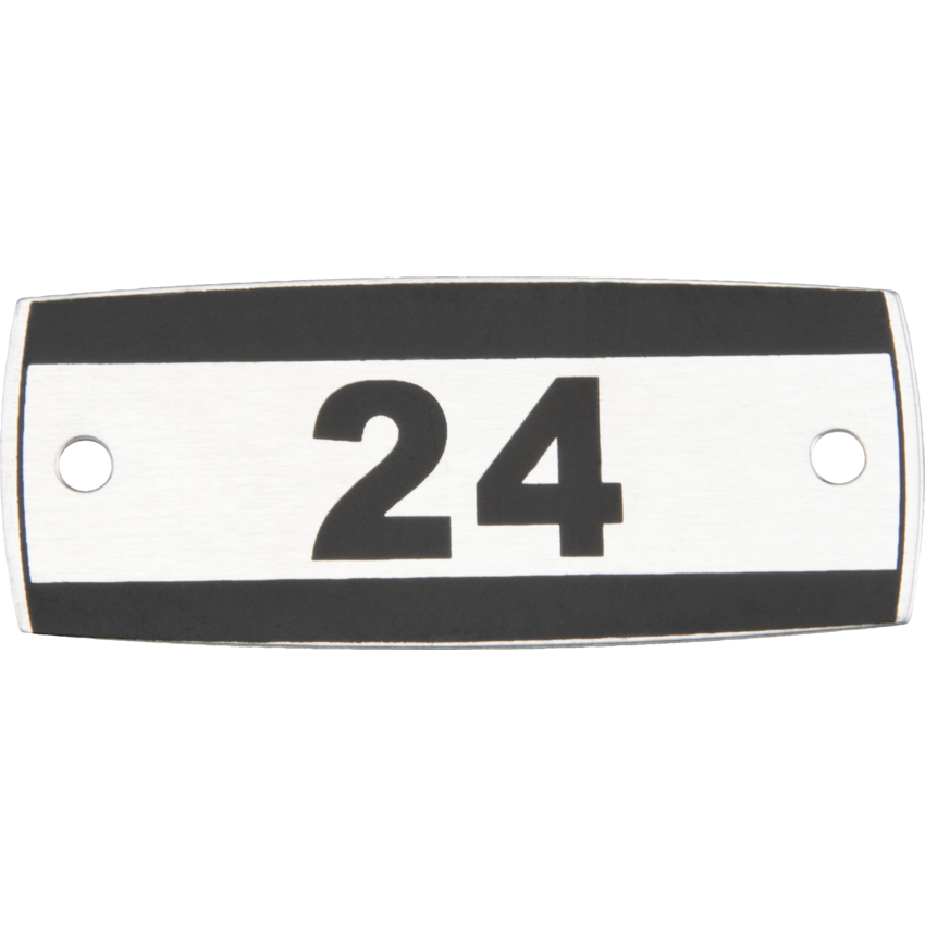 Kleton® Steel Locker Accessories Number plates (Set of 1-25)