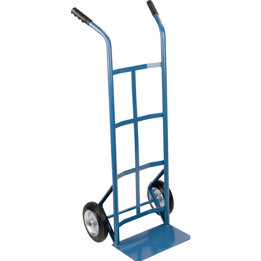 Kleton® Rubber Wheel Hand Truck Dual Handle 48