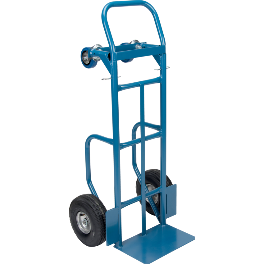 Kleton® Deluxe Convertible Hand Truck 14"W x 43"D x 45"H Blue Enamel