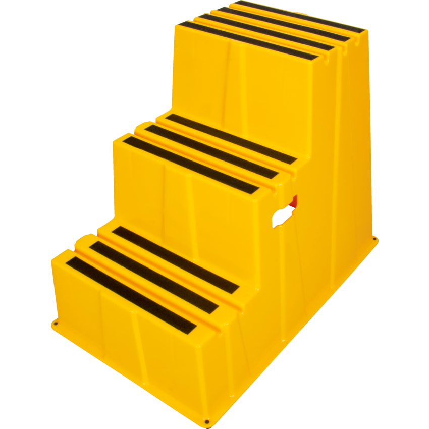 Kleton® Industrial Step Stool 3 Step Yellow