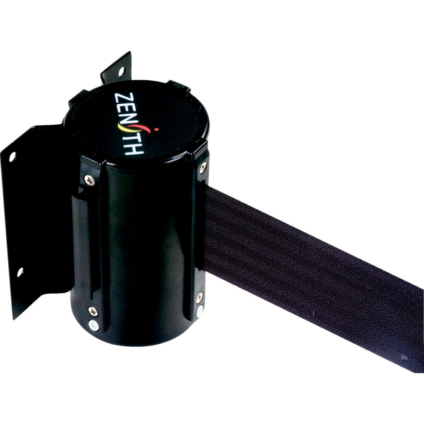 Zenith® Wall Mount Barrier 7" Black/Black