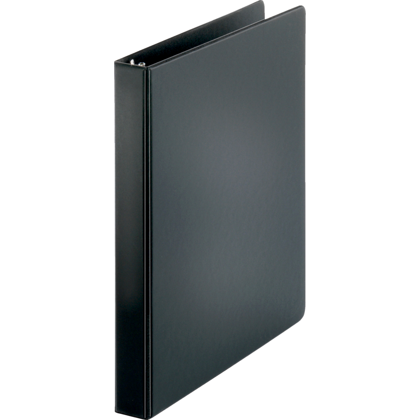 Business Source® Round Ring Binder 1" Black