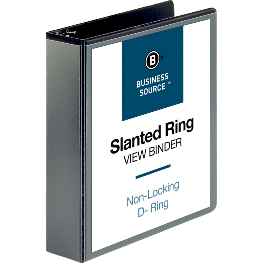 Business Source® D-Ring Binders 2" Black