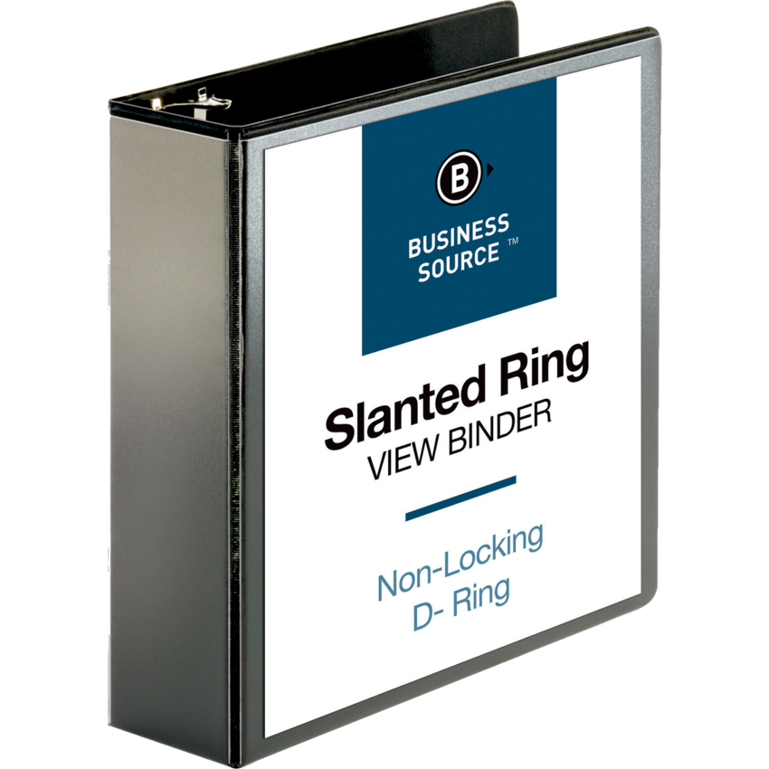 Business Source® D-Ring Binders 3" Black