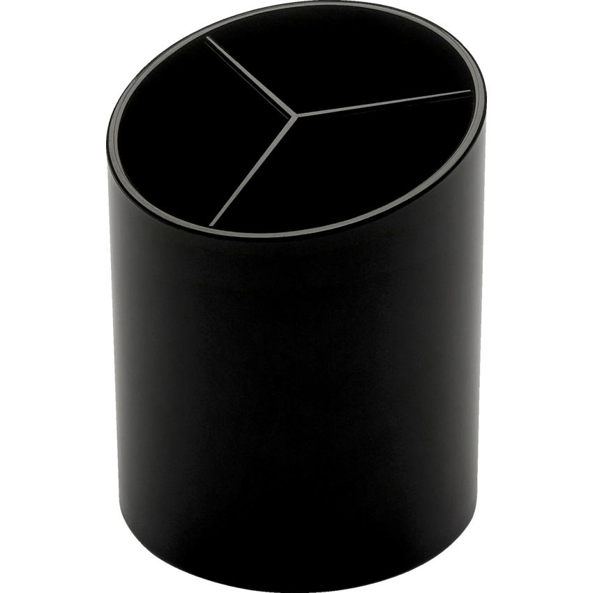 Business Source® Pencil Cup 3"W x 3"D x 4-1/8"H Black