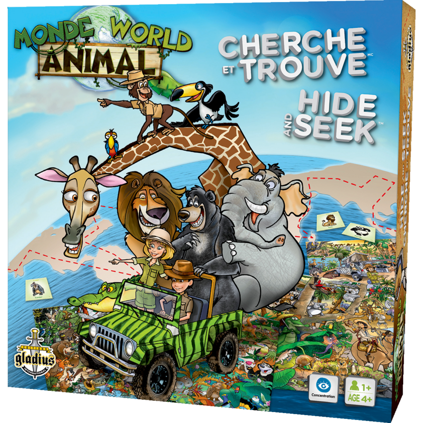 Editions Gladius Hide and Seek Game Animal World