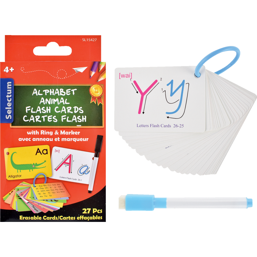 Selectrum Flash Cards Alphabet Animal 27/pkg