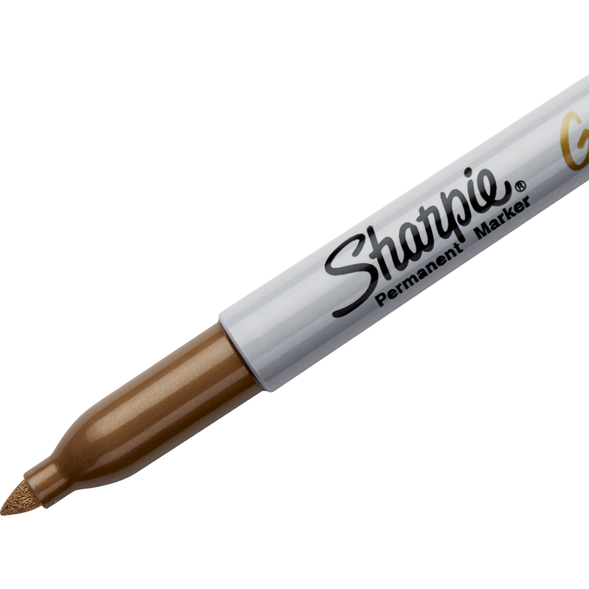 Sharpie® Metallic Markers Fine Tip Gold 12/box