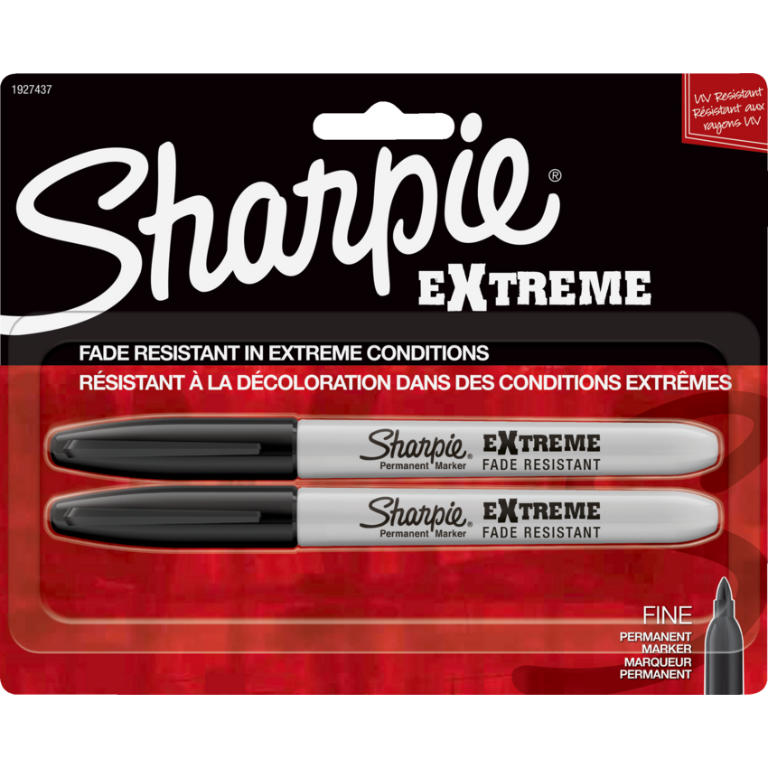Sharpie® Extreme Permanent Markers Black 2/pkg