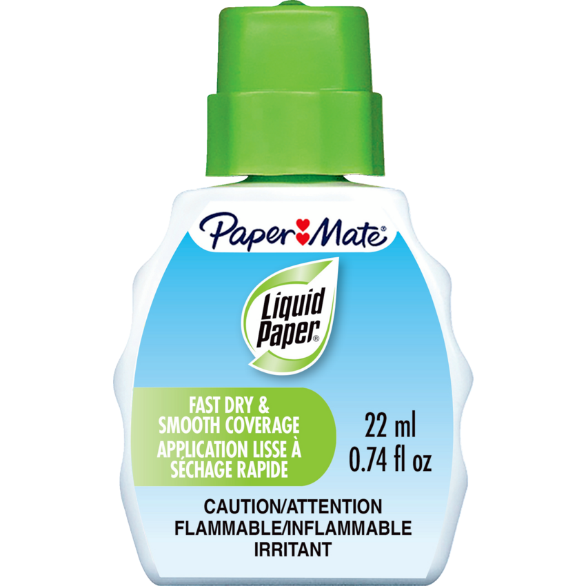 Paper Mate® Liquid Paper® Correction Fluid Foam Tip 22 mL 12/box