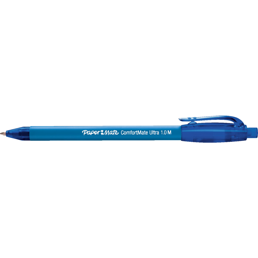 Paper Mate® ComfortMate Ultra™ Retractable Ball Point Pens Medium Point Blue 12/box