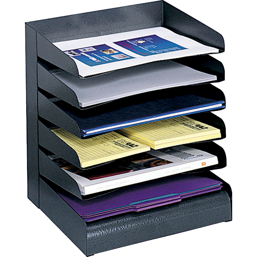 Safco® Steel Desk Tray Sorter Letter Black