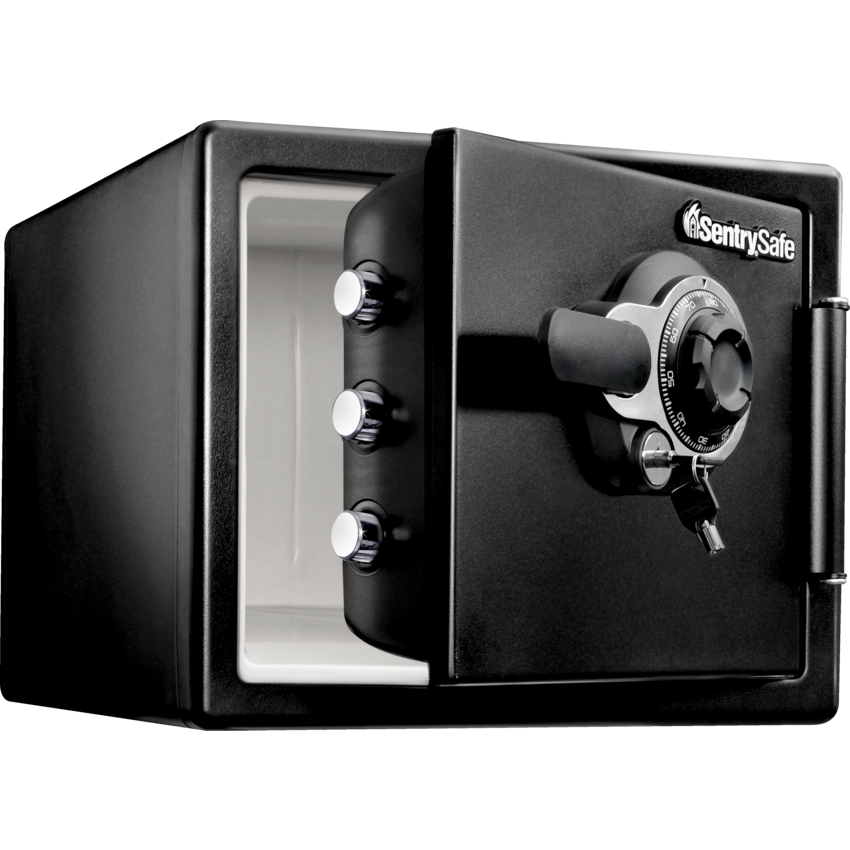 Sentry®Safe Large Fire and Water Combination Safe 0.8 cu. ft. Black