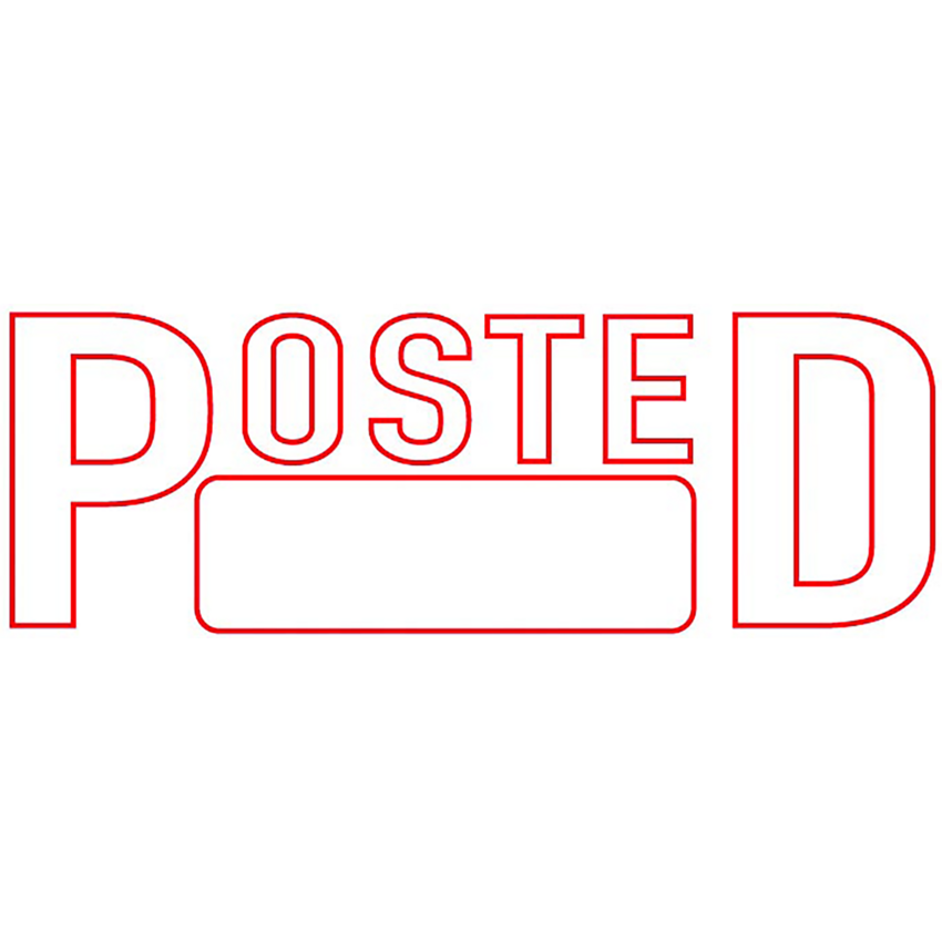 Trodat® Printy 4911 Self-Inking Message Stamp with Window POSTED