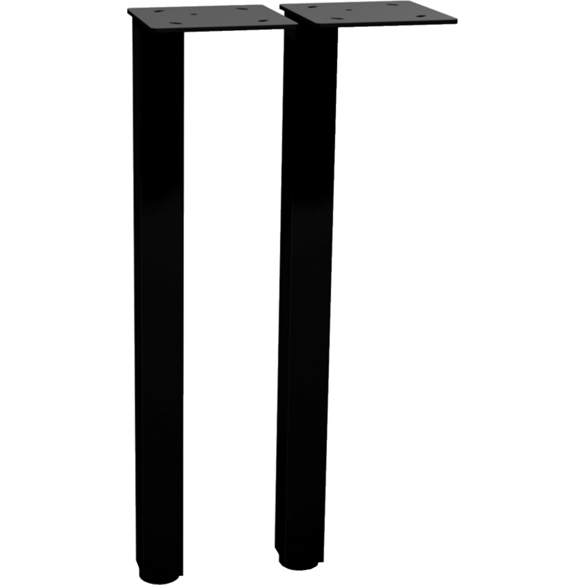 HDL® Metal Base Square Offset Leg 28" Black
