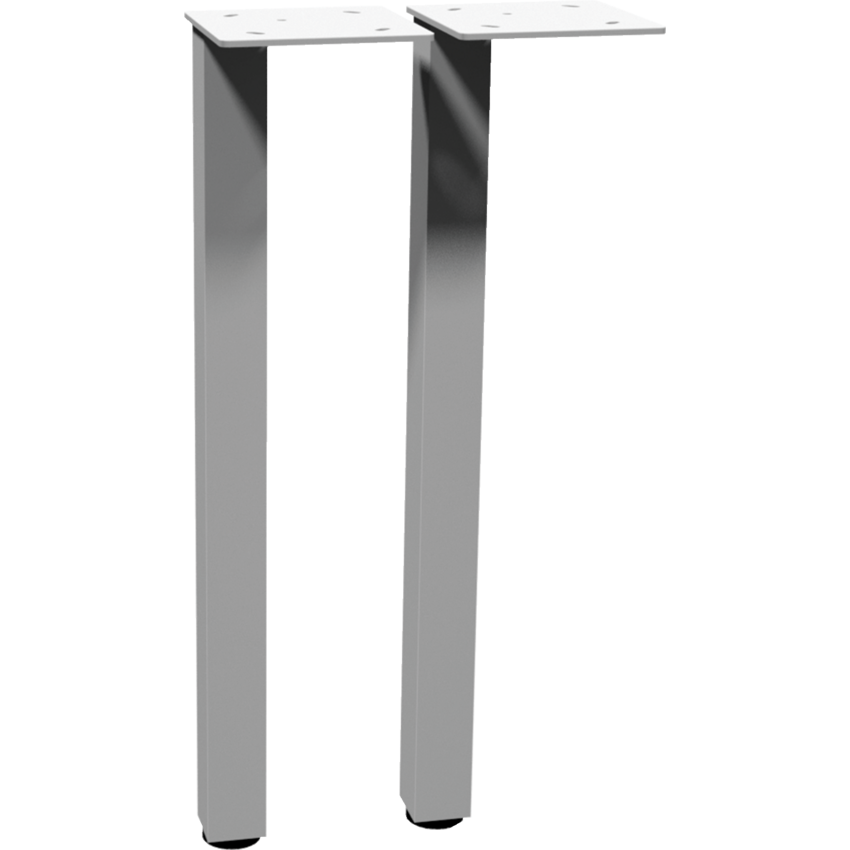HDL® Metal Base Square Offset Leg 28" White