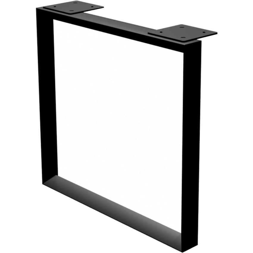 HDL® Metal Base Loop Leg 29-1/2" x 28" Black