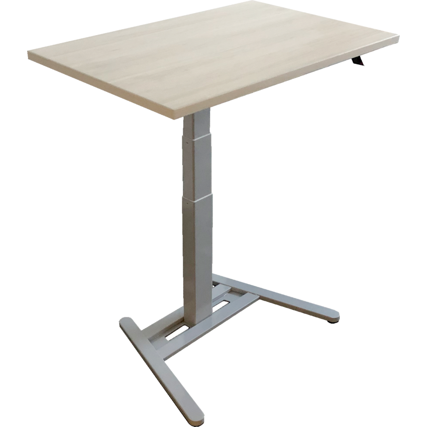 HDL® Atlas Sit to Stand Height Adjustable Desk 35-1/2"W x 23-3/4"D x 24-1/2-50"H Winter Wood
