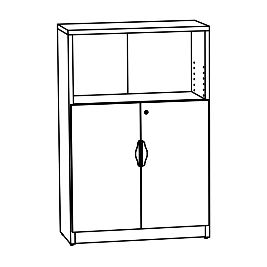 HDL® Innovations Bookcase 3-Shelf  32"W x 14"D x 48"H Sugar Maple