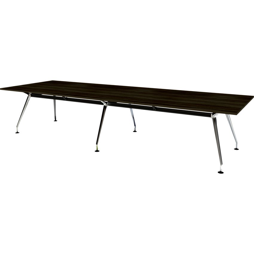 HDL® Innovations Upscale Meeting Table Rectanglular 12 people Grey Dusk/Chrome