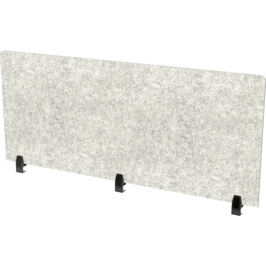 HDL® Innovations Acoustic Panel Edge Mount 25"H x 60"W Storm Grey_Black