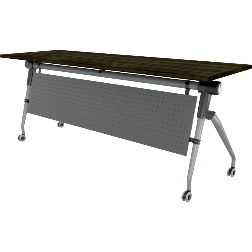 HDL® Tucana Elite Flip-Top Training Table 24"W x 72"D x 29-1/2"H Grey Dusk
