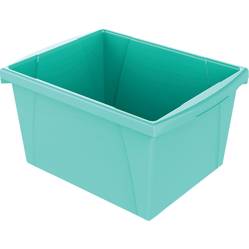 Storex® Storage Bin 15 L Teal