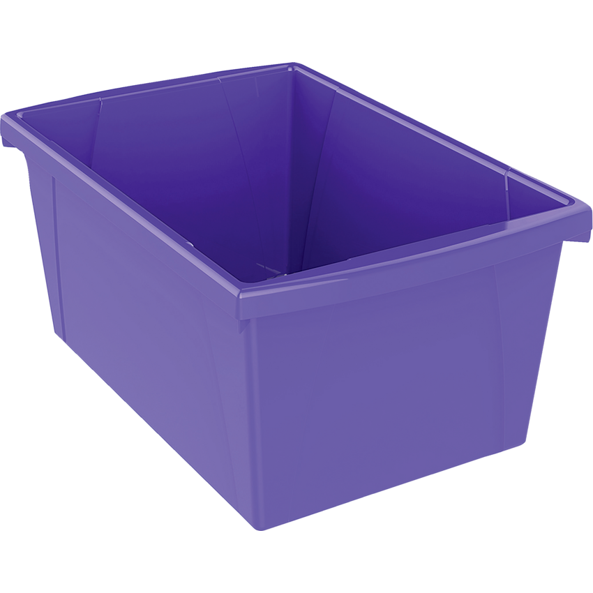 Storex® Storage Bin 21 L Purple