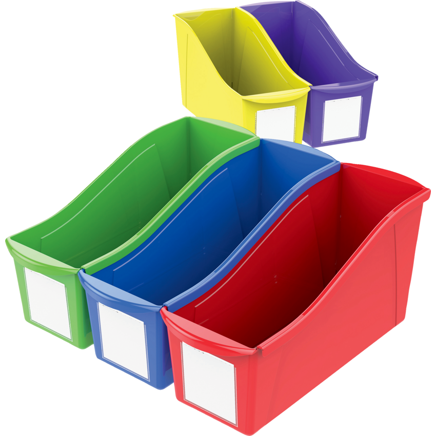 Storex® Multiipurpose Bins Assorted Colours 5/pkg