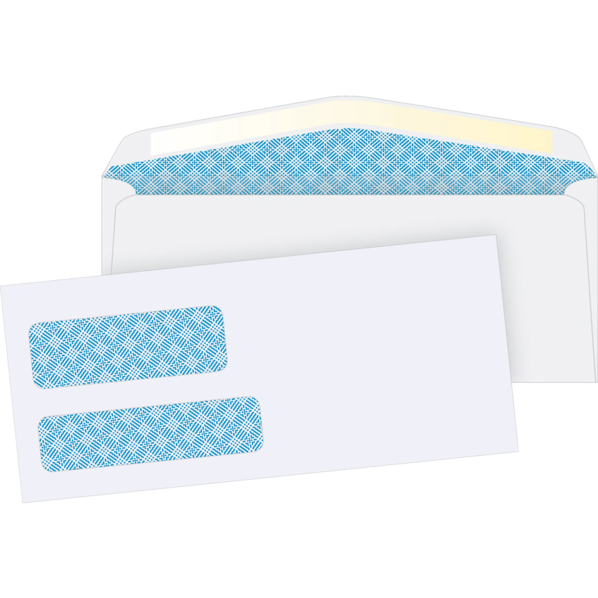 Supremex Double Window Envelopes #9 3-7/8" x 8-7/8" 500/box