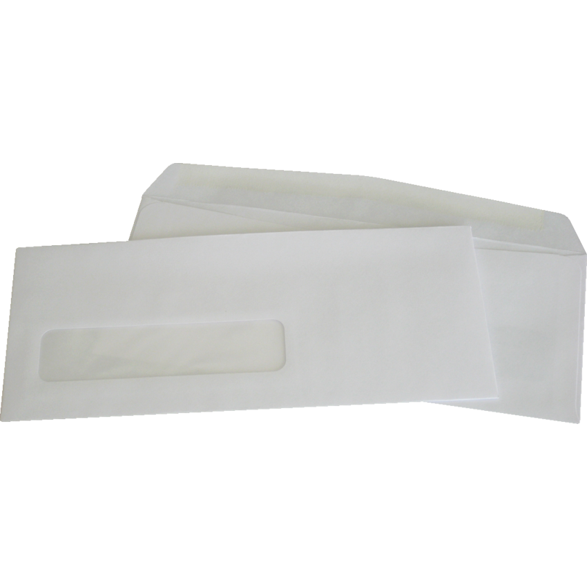 Supremex Commercial White Window Envelopes Side Seam #10, 500/box