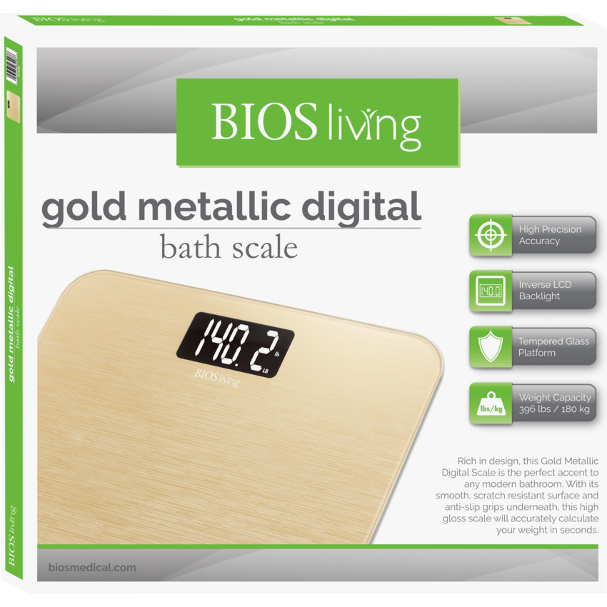 Bios Living Metallic Digital Scale Gold