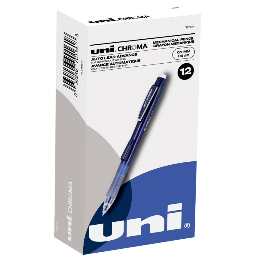 Uni-ball® Chroma Mechanical Pencils 0.7 mm Cobalt Blue Barrel