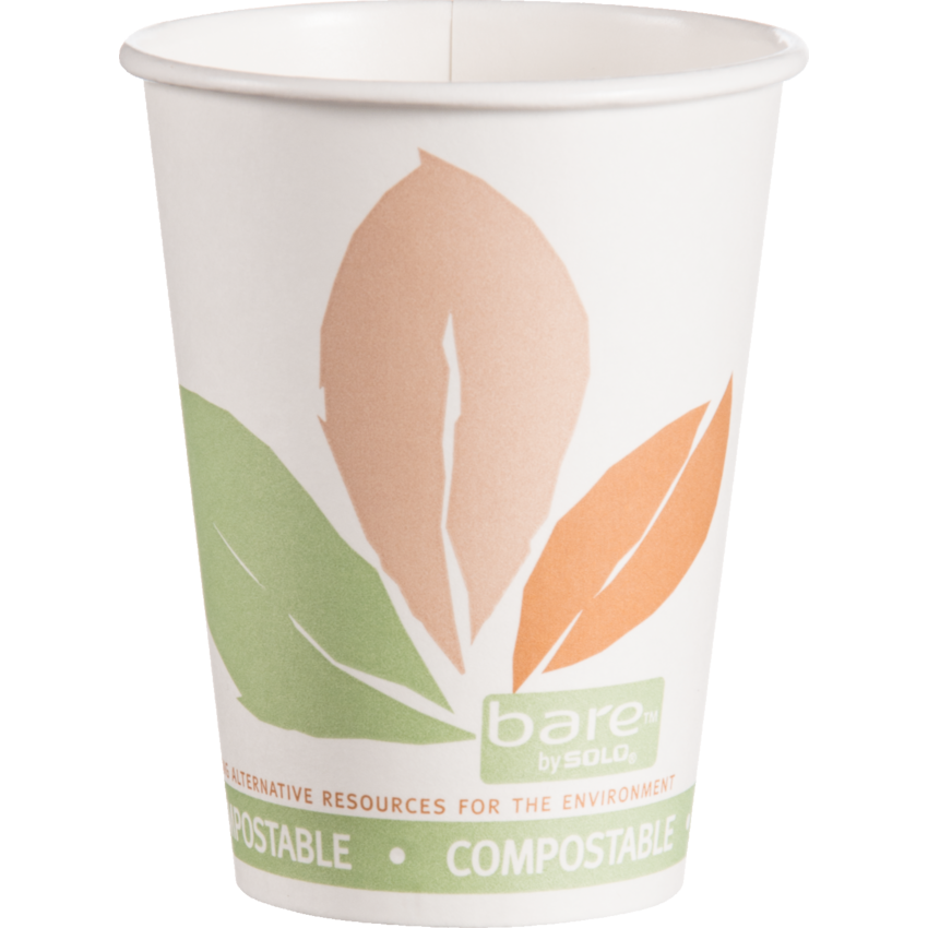 Solo® Bare® Paper Hot Cups 12 oz 50 cups/pkg