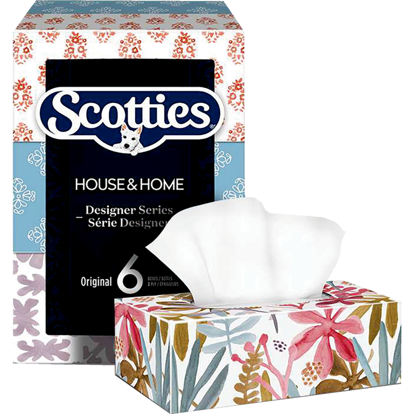 Scotties® Multi Facial Tissue 126 sheets per box 6 boxes/pkg