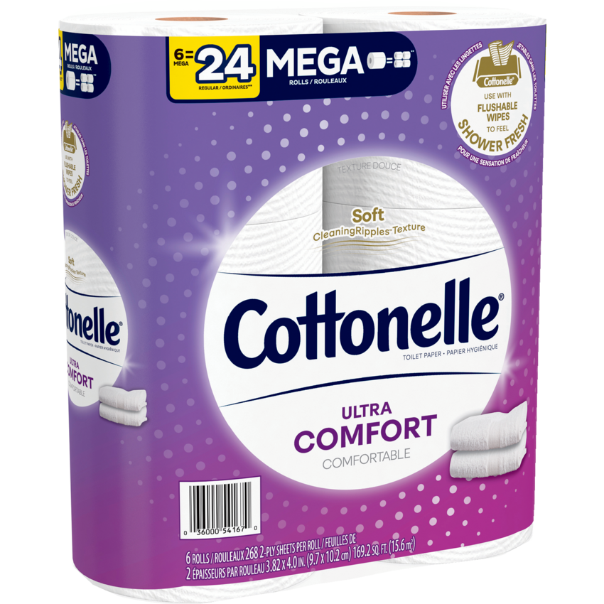 Cottonelle® Ultra ComfortCare® Bathroom Tissue White 6/pkg