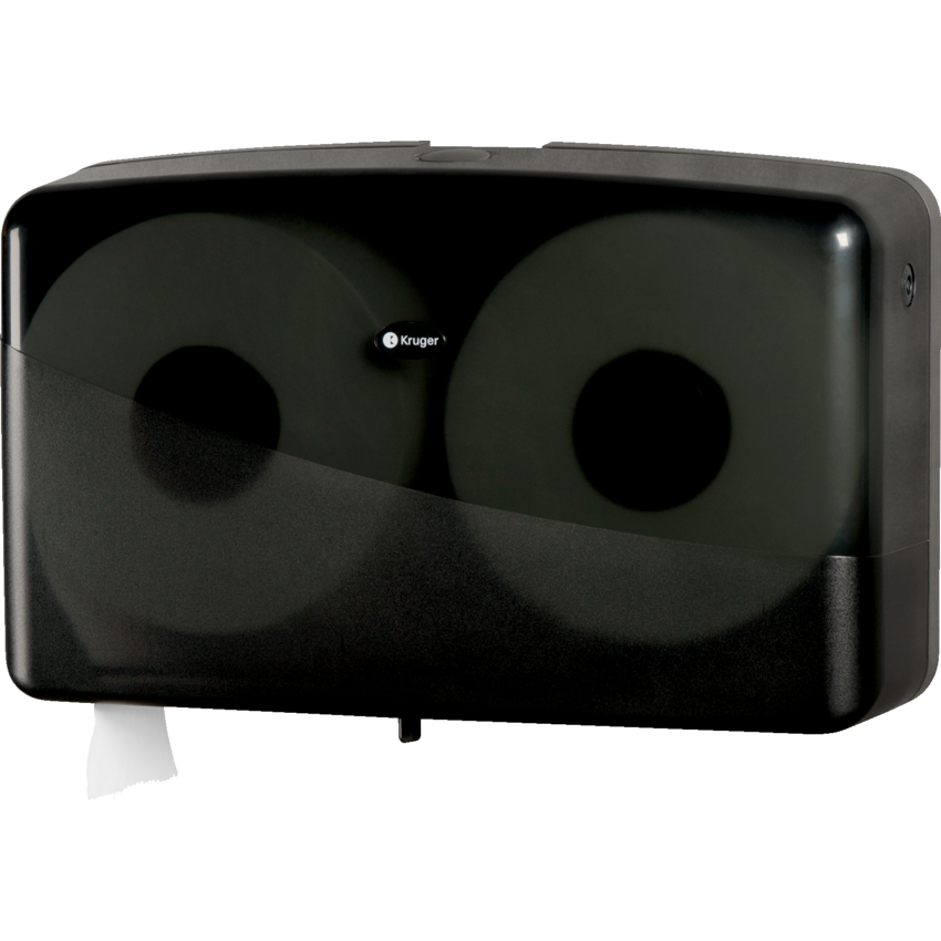 Kruger NOIR Jumbo Bathroom Tissue Jr. Twin Dispenser Smoke