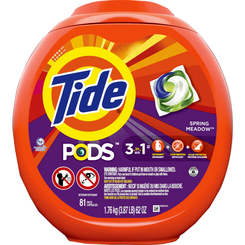 Tide® 3 in 1 Laundry Pods™ Spring Meadow 81/tub