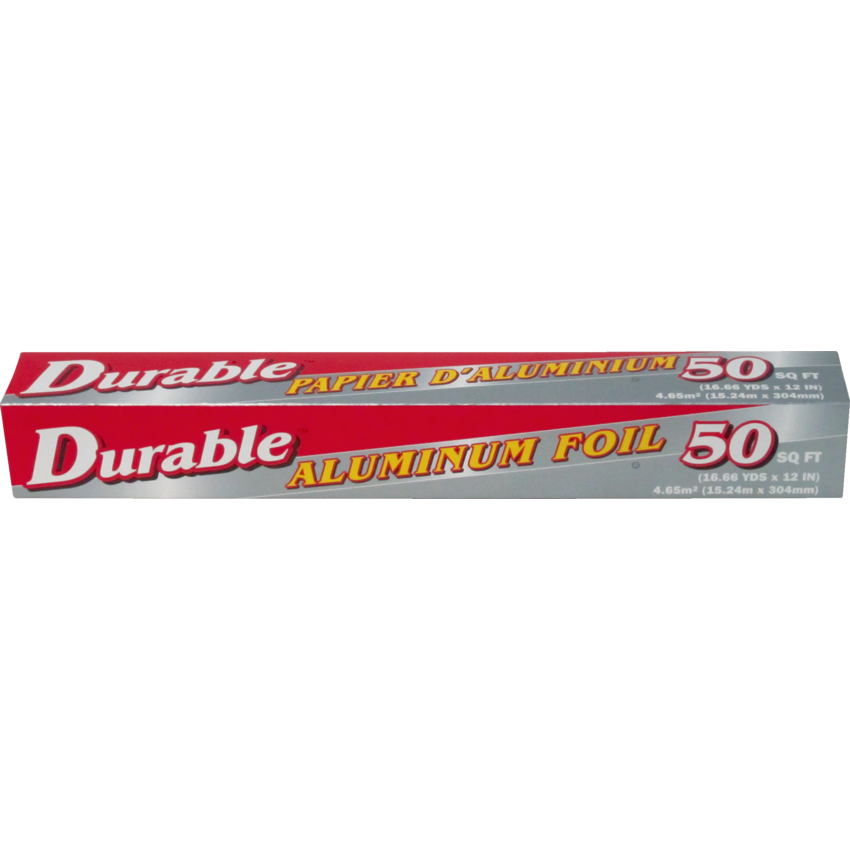 Durable Aluminum Foil 12"W x 50"L