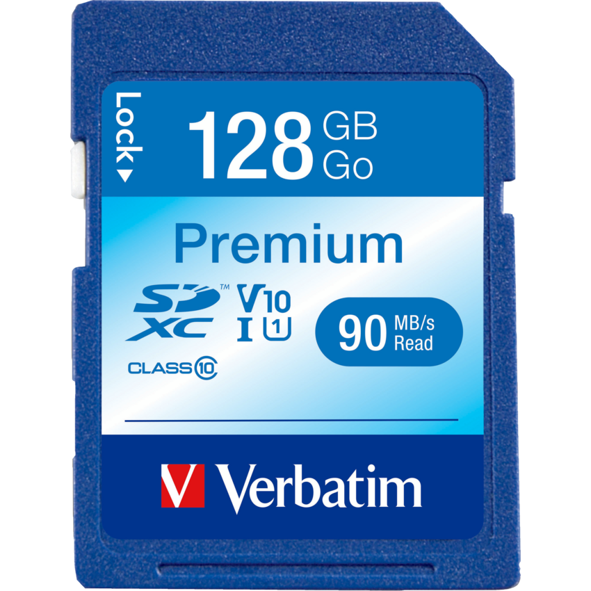 Verbatim® Premium SDXC Card Class 10 128GB