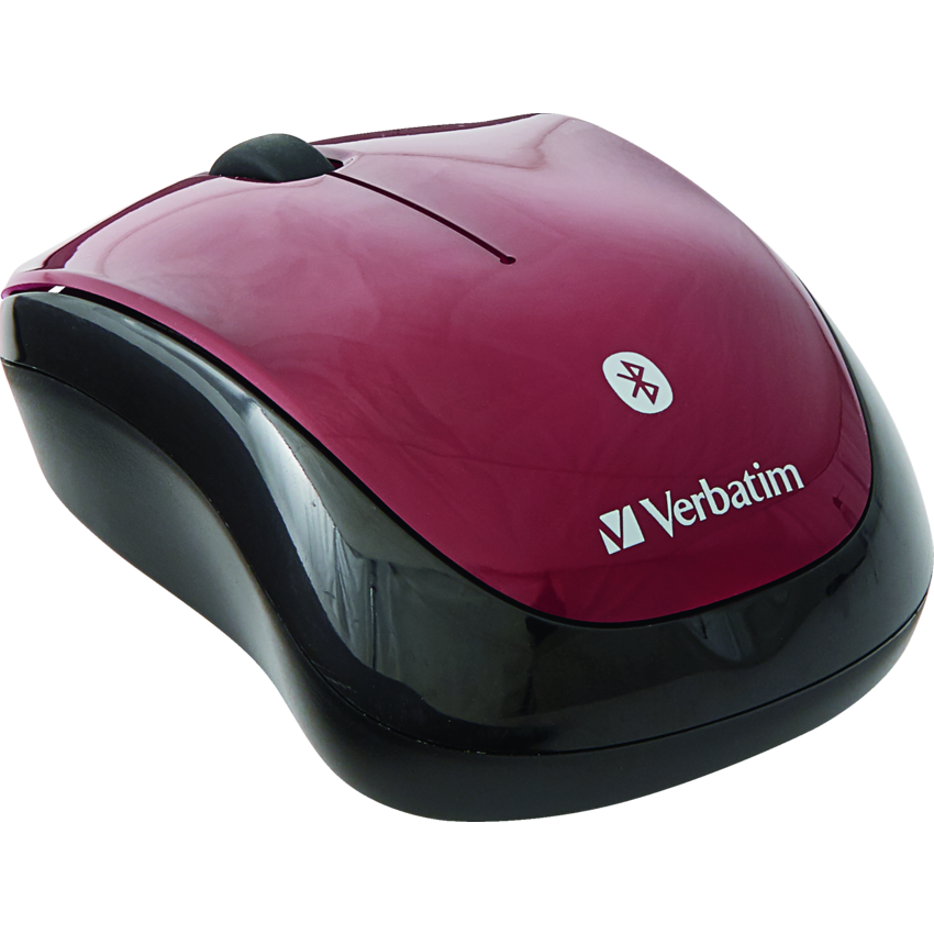 Verbatim® Bluetooth® Wireless Tablet Multi-Trac Blue LED Mouse Garnet