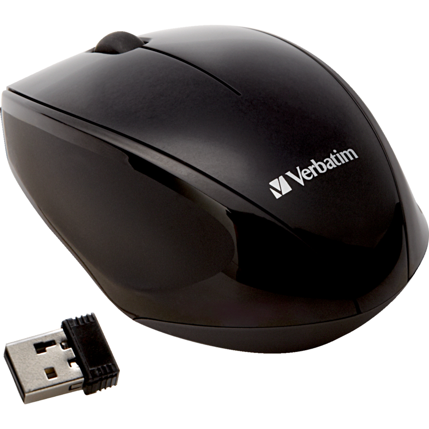 Verbatim® Wireless Notebook Multi-Trac Blue LED Mouse Black