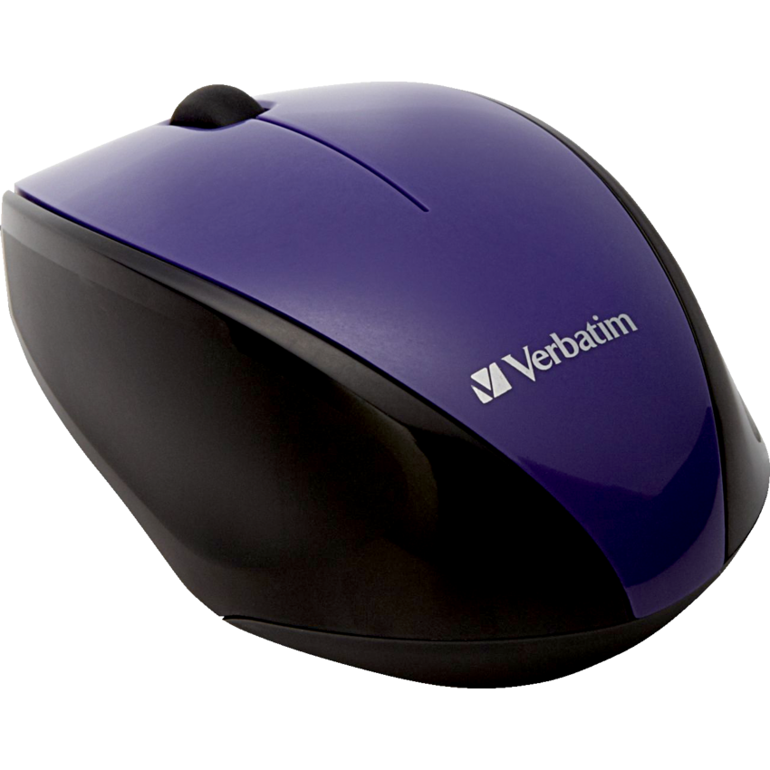 Verbatim® Wireless Notebook Multi-Trac Blue LED Mouse Purple