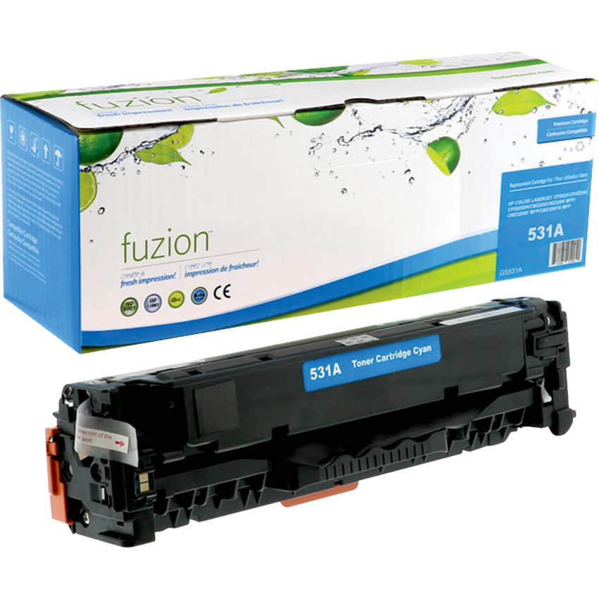 fuzion™ Compatible Laser Cartridges (HP CC531A) Cyan